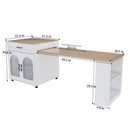 Expandable Kitchen Island With Power Outlet
