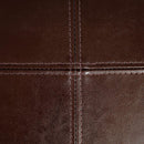 Bonded Leather Upholstered Dining Chair With Solid Wood Legs (Set of 2) - Chocolate