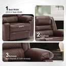 Breathable Leather Massage Recliner Manual Chair