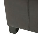Contemporary Ottoman With Storage And Tray Tops - Brown