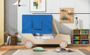 Full Size Car Shaped Bed with Tents,Natural