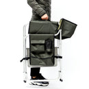 Padded Folding Outdoor Chair With Side Table And Storage Pockets, Lightweight Oversized Directors Chair For Indoor, Outdoor Camping, Picnics And Fishing