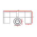 Rattan Patio Set With Comfortable Cushions And Fire Pit