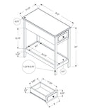 Accent End Table, 2 Tier, Storage Drawer, Transitional - Walnut