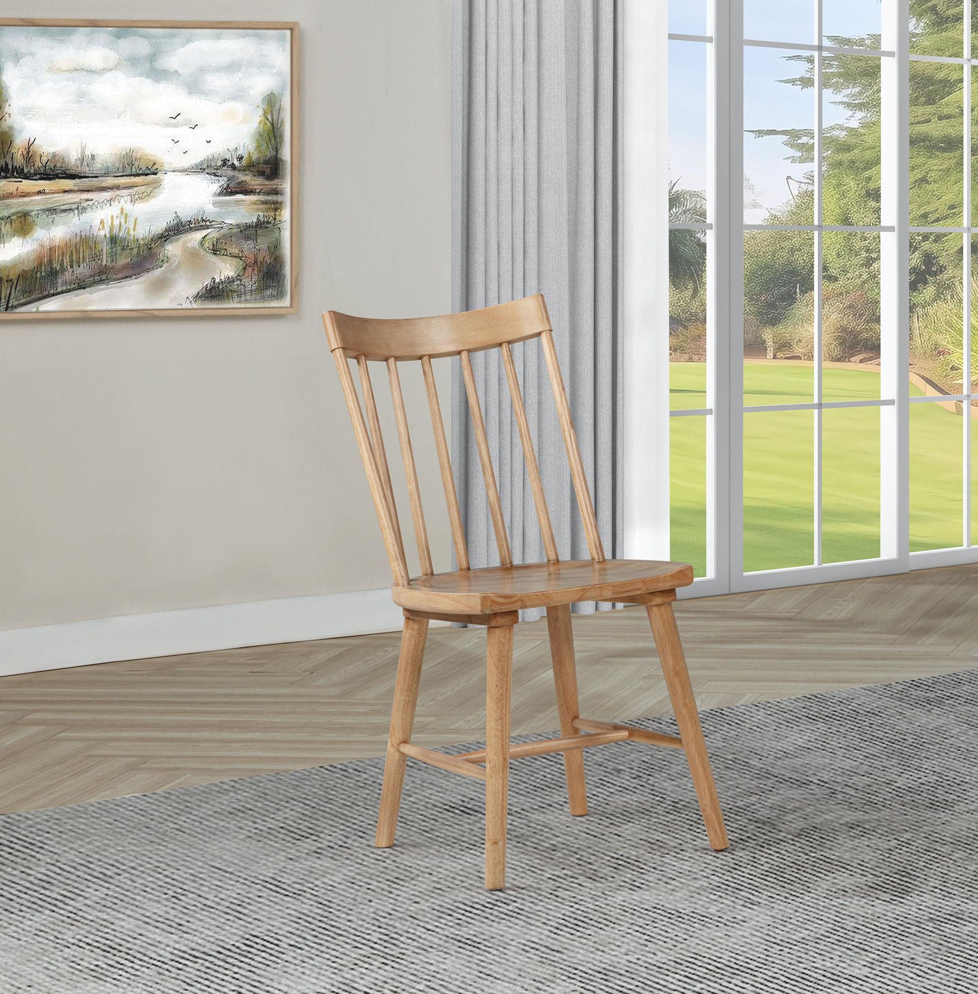 Middleton Solid Wood Dining Side Chair Brown (Set of 2)
