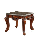 Eustoma - End Table - Marble Top & Walnut