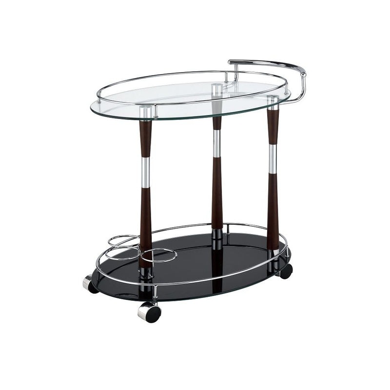 Vorsila - Serving Cart - Pearl Silver