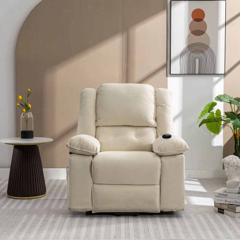 Massage Recliner Power Lift Chair With Adjustable Massage And Heating Function
