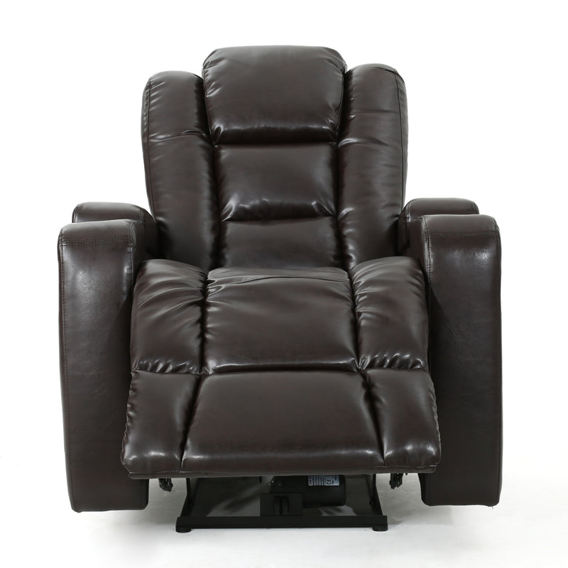 Wide Power Standard Recliner Chair With Arm Storage With USB