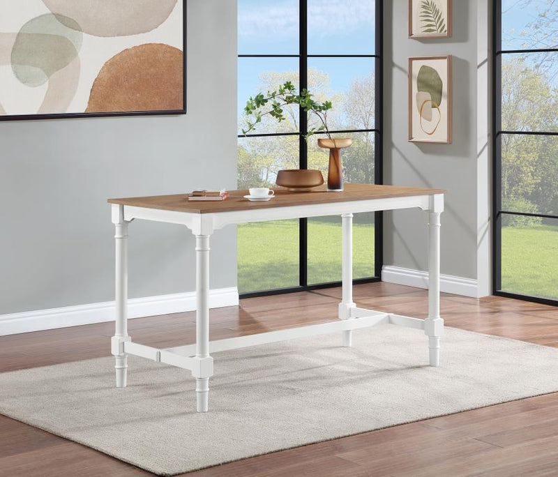 Martina - 5 Piece Rectangular Counter Height Dining Set - White