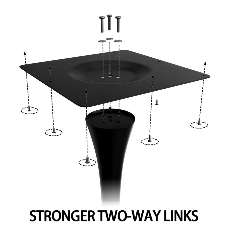 Mid-Century Round Dining Table With Pedestal Base For 2 - 4 People