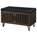 Brixton - 2-Door Padded Entryway Shoe Storage Bench