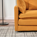 Modular Ottoman Style Deep Seat Sofa With Cushions