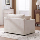 Accent Chair With 2 Bolster Pillows