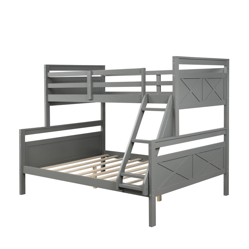 Bunk Bed With Ladder, Safety Guardrail, Perfect For Bedroom