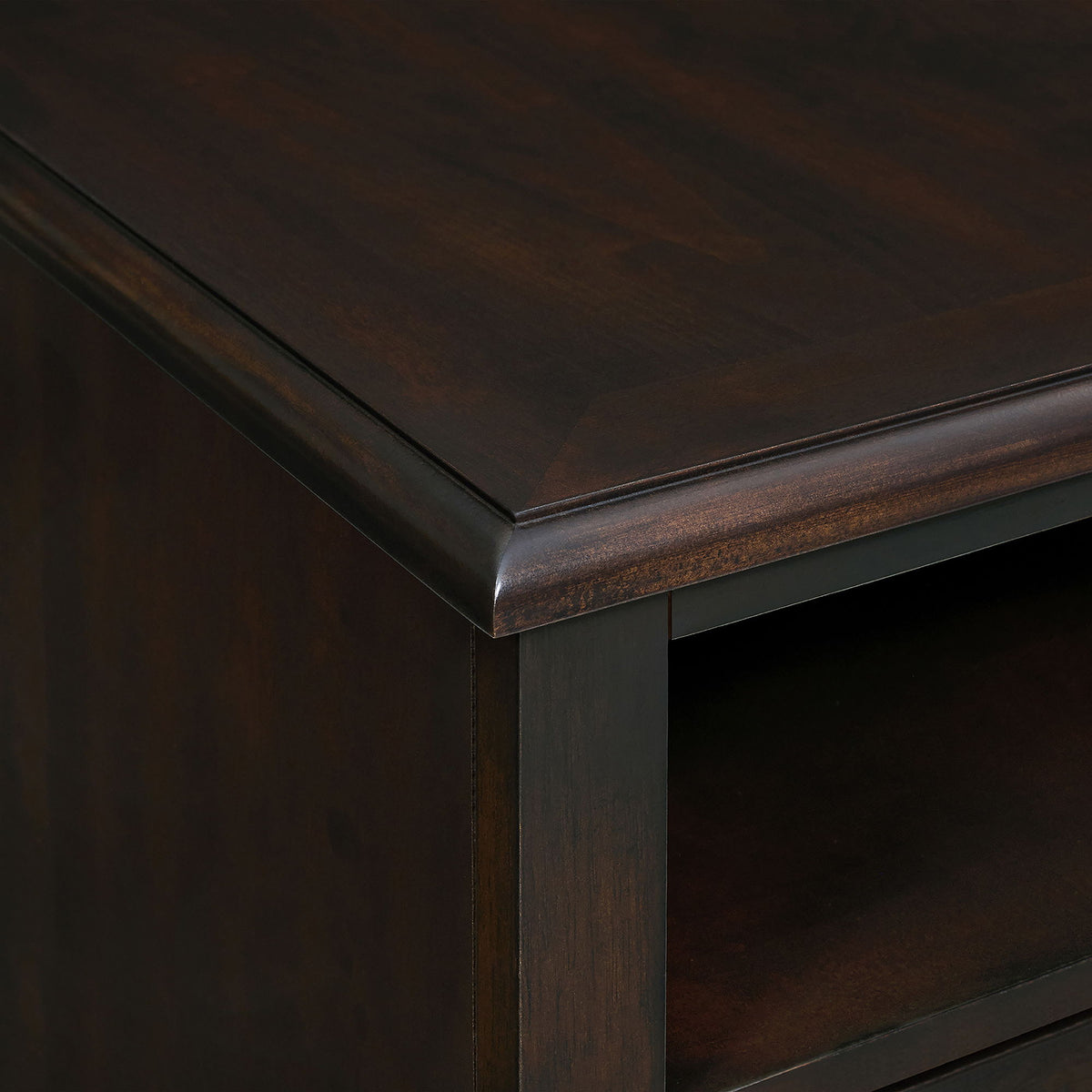 Wagner Chairside Table With USB in Cherry by Elements International, view 6
