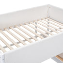 Full Size Teddy FleeceLoft Bed Wood Bed, White