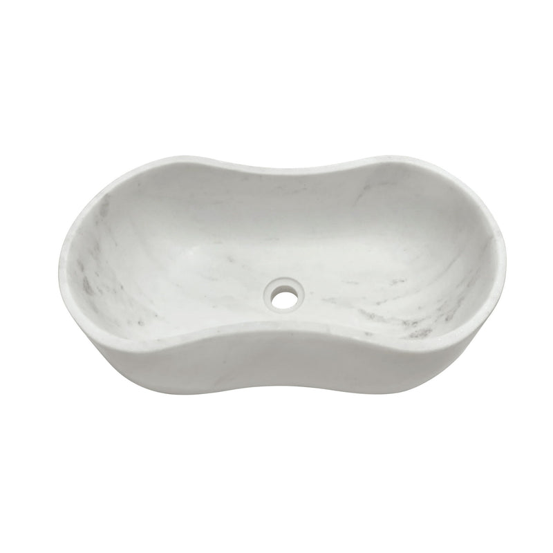 Bathroom Vessel Sink With Wavy Design