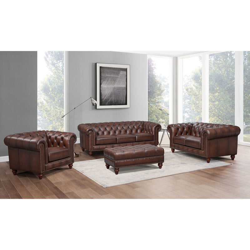 Alton Bay - Top Grain Leather Sofa Couch - Brown