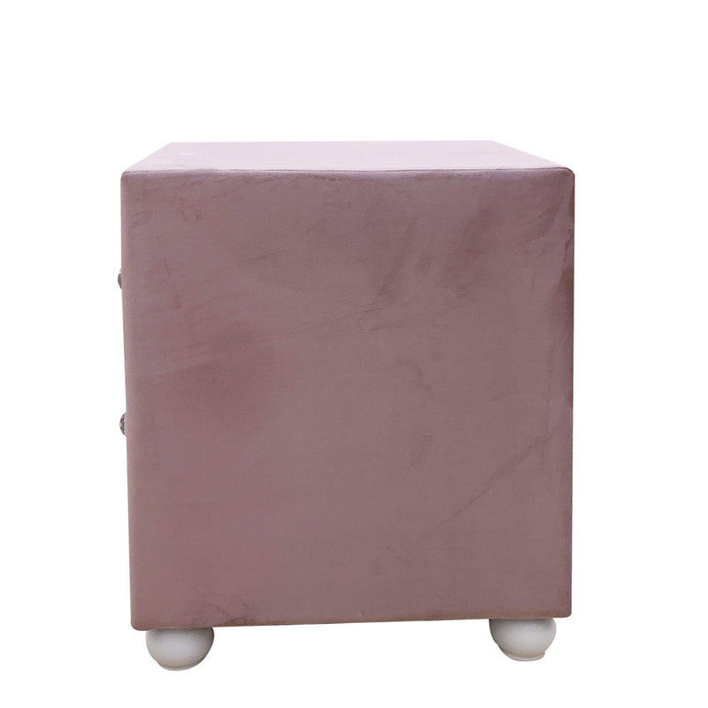 Reggie - Nightstand - Pink Fabric