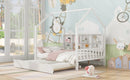 House Bed With Trundle, Kids Bed With Shelf