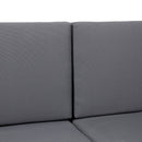 Acacia Wood Loveseat And Coffee Table Set With Cushions