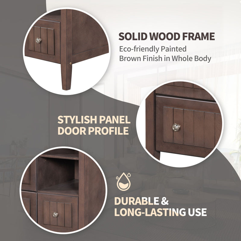 Bathroom Vanity Base Only, Solid Wood Frame And MDF Boards