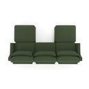 Stylish Sofa With Ottoman And Lumbar Pillows, Ergonomic Design
