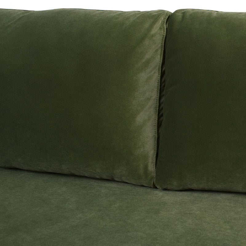 Nicholi - Mid-Century Modern Sofa - Olive Green