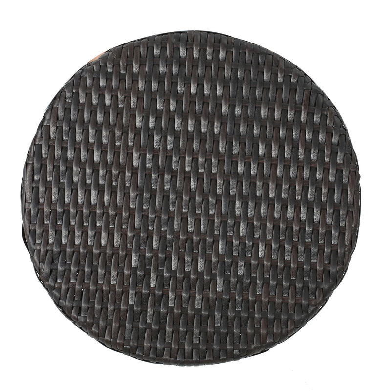 Highest Quality Wicker Hourglass Shaped Side Table - Brown Multi