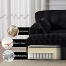 Double Chaise Lounge Chair, Oversized Upholstered Sleeper Cloud Couch