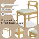 5 Piece Extendable Wood Square Dining Table Set With 2 Drop Leaves