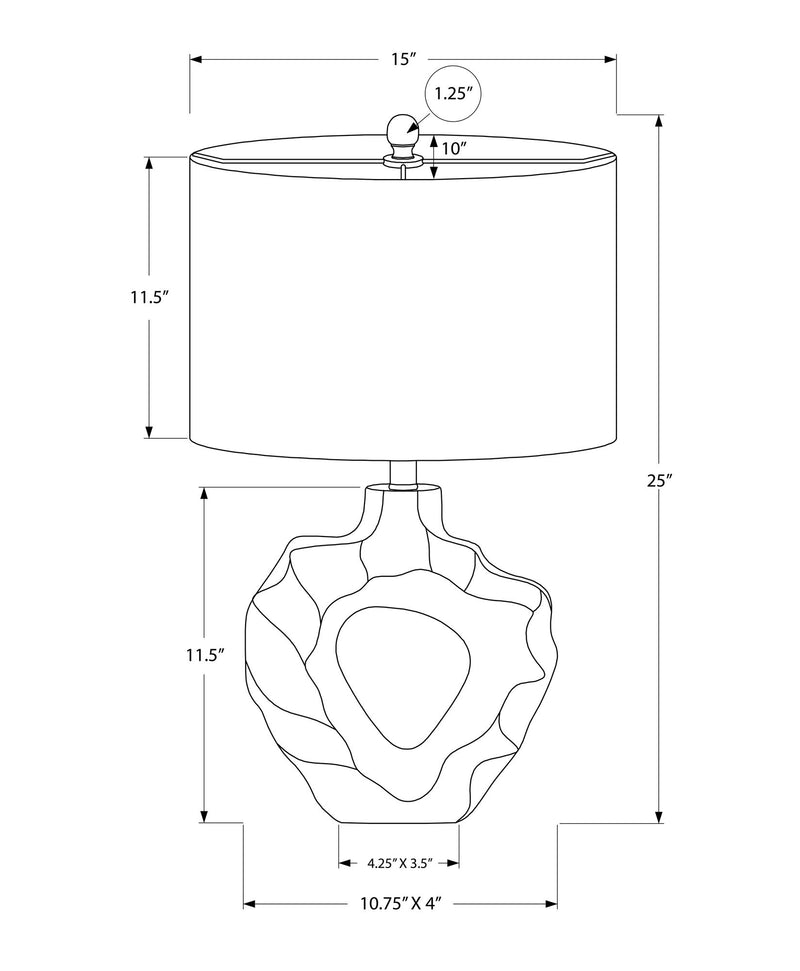 Lighting, Table Lamp, Modern - Cream