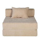 Convertible Floor Sofa Bed With Fixed Shape Frame For Living Room