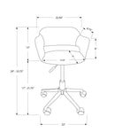Office Chair, Adjustable Height, Swivel, Ergonomic, Armrests, Contemporary