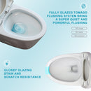 1 Piece Toilet For Bathroom, Dual Flush 1.24 / 1.6 Gpf, Soft Closing Seat - White