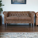 Buffalo - Leather Chesterfield Sofa - Brown