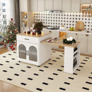 Expandable Kitchen Island With Power Outlet
