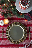 Plastic Charger Plate (Set of 6) - Gold