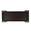 Modern Industrial Bar Cart With Shelving And Casters