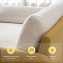 Oversized Single Sofa Chair Wide And Deep Seat, Modern Upholstered Comfy Blocking Couch Lounge With Pillows