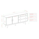 Mid-Century Modern Minimalist 2 Door Sideboard