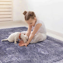 Maval - 3' X 5' Washable Area Rug - Anthracite