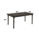 Claudia II - Dining Table - Weathered Gray - Atlantic Fine Furniture Inc
