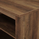 Modern Transitional 3 Shelf Open Storage TV Stand