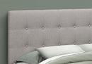 Queen Size, Bed Headboard Only, Upholstered, Durable Construction - Gray