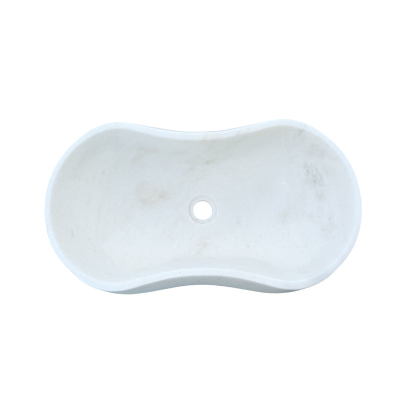 Bathroom Vessel Sink With Wavy Design