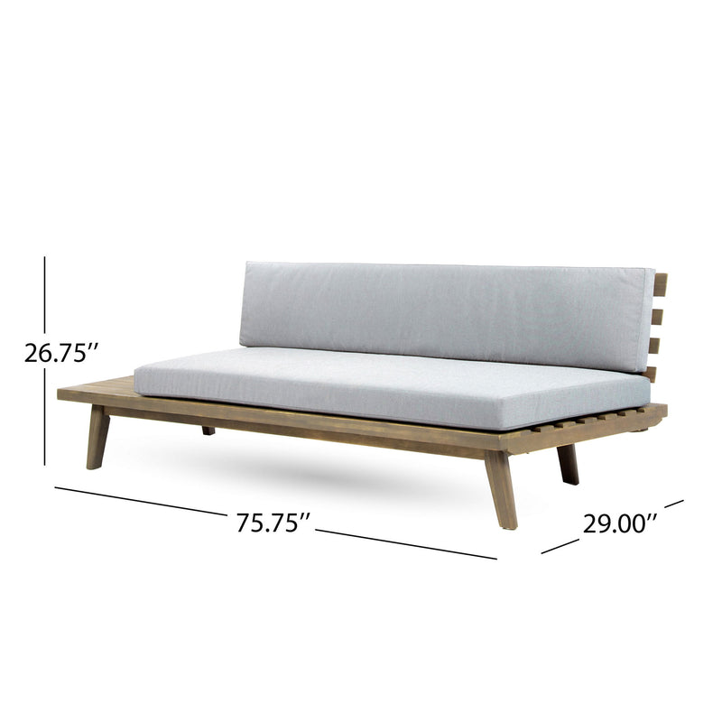 Hillcrest - V Shaped 4 Piece Sofa Set, Water Resistant