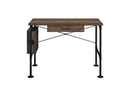 Endang - Writing Desk - Weathered Oak & Black Finish - Atlantic Fine Furniture Inc