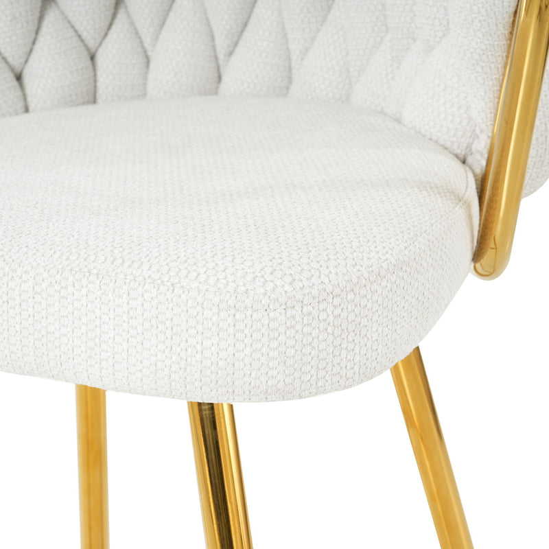 Modern Design High Stool With Plated Legs (Set of 2)